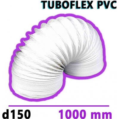 Mikawi Tuboflex Flexibilní větrací PVC potrubí 150 mm x 1000 mm 59-3493 – Zbozi.Blesk.cz