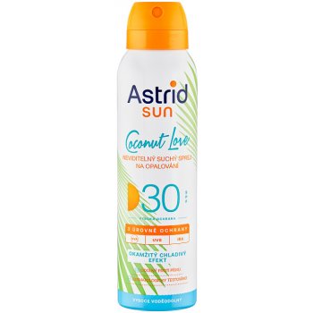 Astrid Sun Coconut Love SPF30 neviditelný suchý spray na opalování 150 ml