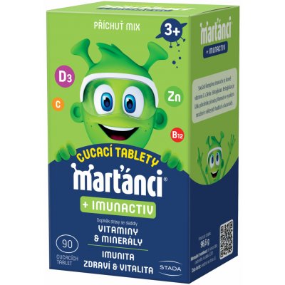 Marťánci Imuno MIX cucavé tablety pro podporu imunitního systému pro děti 90 tablet – Hledejceny.cz