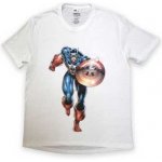 Marvel Comics Unisex T-shirt: Captain America Running medium – Zboží Mobilmania