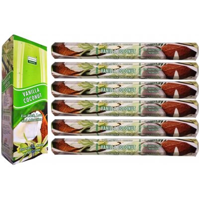 Darshan Incense Vonné tyčinky Vanilla Coconut 6 x 20 ks – Hledejceny.cz