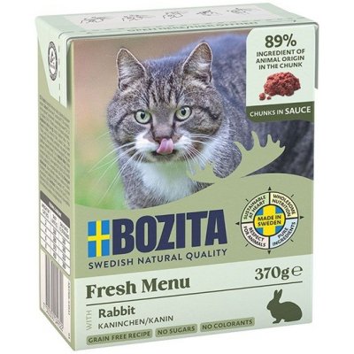 Bozita Cat kousky v omáčce s králičí 6 x 370 g – Sleviste.cz