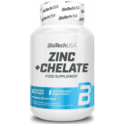BiotechUSA Zinc+Chelate 60 tablet – Zboží Mobilmania