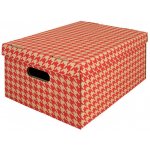 Emba Krabice Emba úložná s víkem A3 / 44 x 32 x 20 cm červenácena za jeden ks -nutno objednat 2 ks 30207 – Zboží Živě