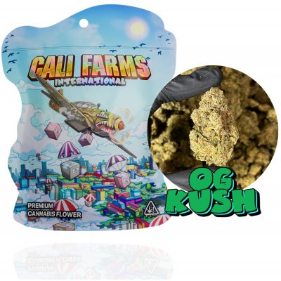 Califarms CBD květy OG KUSH CBD 16,44% THC 0,08% 3,5 g – Zboží Dáma