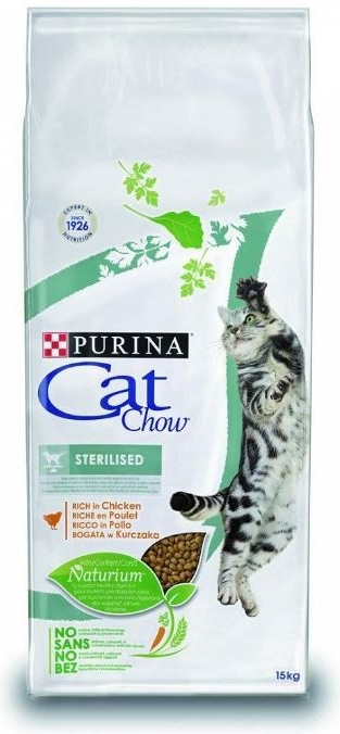 Purina Cat Chow Sterilized Dospělý Kuřecí maso 15 kg