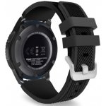 BStrap Silicone Sport řemínek na Samsung Galaxy Watch 3 45mm, black SSG006C0201 – Zboží Mobilmania