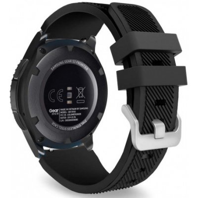 BStrap Silicone Sport řemínek na Samsung Galaxy Watch 3 45mm, black SSG006C0201