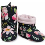 Esito Barefoot softshellové capáčky Spring flowers černá – Zboží Dáma