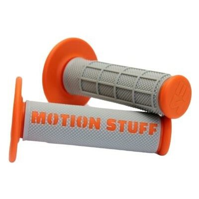 MOTION STUFF motokrosové rukojeti supersoft šedé/oranžové | Zboží Auto