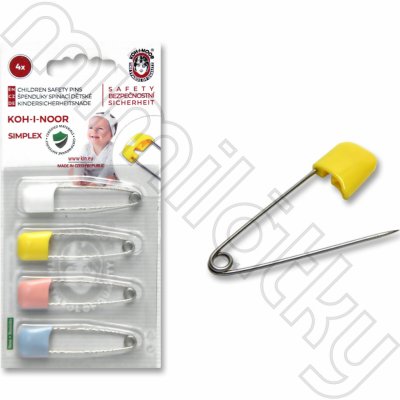 Špendlík zavírací dětský SIMPLEX 52 mm – Zboží Dáma