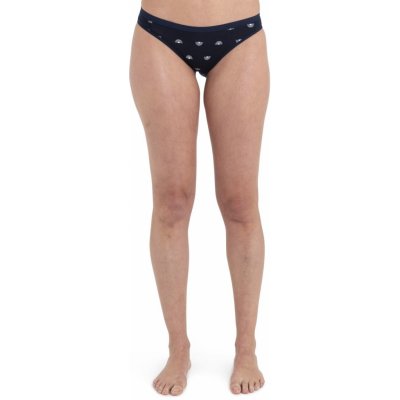 ICEBREAKER Wmns Merino Siren Bikini Shine AOP, Midnight Navy/Aop (vzorek) modrá – Zboží Dáma