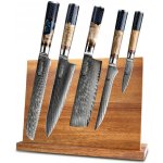 Sakuro Kuchyňský set 5 japonských nožů s magnetickým stojánkem Honey – Zboží Mobilmania
