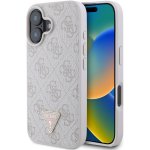 Guess PU 4G Strass Triangle Metal Logo Zadní Kryt pro iPhone 16e Pink – Hledejceny.cz