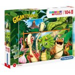 Clementoni MAXI Gigantosaurus 23747 104 dílků – Zboží Mobilmania