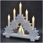 Solight LED vánoční svícen s hvězdami 30cm 5x LED 2x AA – Zbozi.Blesk.cz