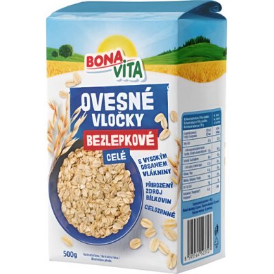 Bonavita Ovesné vločky celé, bez lepku 500 g – Zboží Dáma Bonavita Ovesné vločky celé, bez lepku 500 g – Zboží Dáma