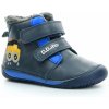 Dětské kotníkové boty D.D.Step Barefoot zimní boty W070-337A Royal Blue