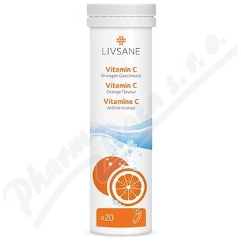 Livsane Vitamin C šumivé tablety Pomeranč 20 ks od 55 Kč - Heureka.cz