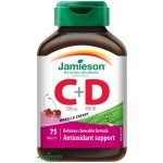 Jamieson Vitamíny C a D3 třešeň cucací 75 tablet – Hledejceny.cz