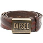 Diesel LOGO B-METAL BISCOTTO BELT BROWN – Hledejceny.cz