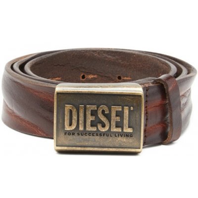 Diesel LOGO B-METAL BISCOTTO BELT BROWN – Hledejceny.cz