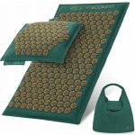 4FIZJO Akupresurní podložka ECO s polštářem 68 x 42 cm - zeleno-zlatá – Zboží Dáma
