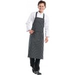 Gastrofans Zástěra s laclem Chaud Devant Remo 75 x 100 cm černo-bílá pruhovaná – Hledejceny.cz
