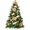 Vánoční stromek LAALU Ozdobený stromeček ZLATÝ TŘPYT II 270 cm s 142 ks ozdob a dekorací