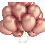 Balonky metalické rosegold růžovo zlaté průměr 26 cm – Zboží Dáma