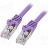 síťový kabel Gembird PP6-0.5M/V Patch, F/UTP, 6, lanko, CCA, PVC, 0,5m, fialový
