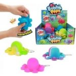 Přívěsek na klíče Bubble pops Praskající bubliny silikonová antistresová hračka chobotnice různé barvy