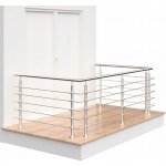 Balkónové zábradlí z nerezové oceli, výplň 5 x Ø12 mm - 5 m – Zboží Mobilmania