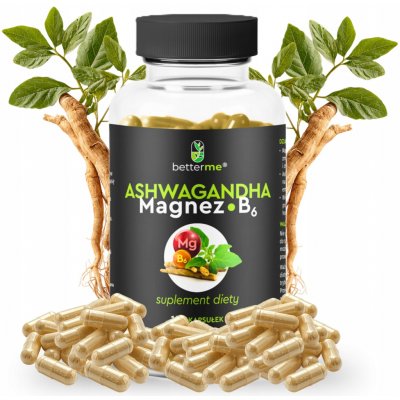 BetterMe Ashwagandha veganská 100 kapslí – Hledejceny.cz