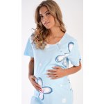 Vienetta Secret dámská noční košile mateřská Veronika světle modrá – Zboží Dáma