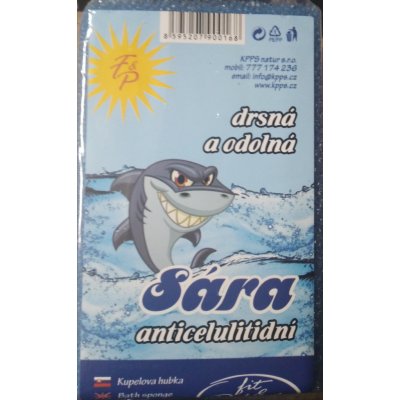Fit & Pohoda Sára anticelulitidní drsná a masážní koupelová houba 14 x 9 x 4 cm – Sleviste.cz