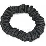 Hedvábná gumička na vlasy slim 100% hedvábí černá – Zboží Mobilmania