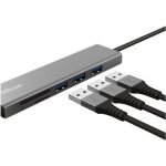 Trust Halyx Fast USB-C Hub & Card reader 24191 – Zbozi.Blesk.cz