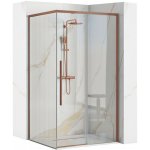 REA/S Sprchový kout SOLAR Copper Brush 90 x 90 Se sprchovou vaničkou Savoy KPL-96011 – Zboží Mobilmania
