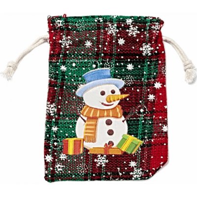 Nefertitis Sáček jutový Sněhulák NF58972 - 10 x 14 cm – Zboží Živě