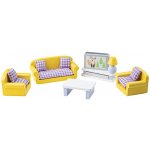 Tidlo Dřevěný nábytek obývací pokoj žlutý – Zboží Mobilmania