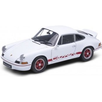 Welly Carrera Porsche 911 RS 2.7 model bílá 1:24