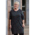 Italy fashion Vzorované šaty RIANA Bílá – Zboží Dáma