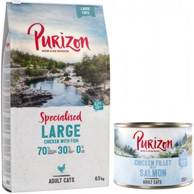 Purizon Sterilised Adult Dry Cat Food - Chicken & Fish(6.5kg