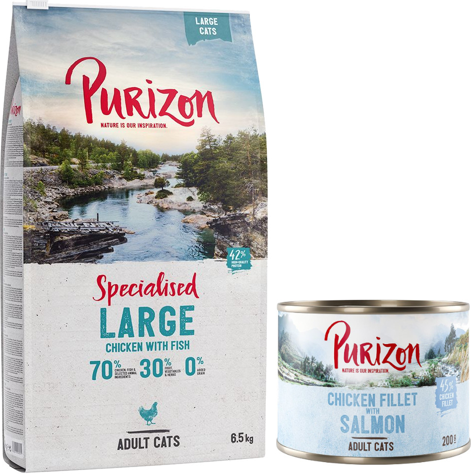 Purizon Large Adult kuře & ryba bezobilninové 6,5 kg