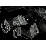 Ramínka silikonová šíře 15 mm s plastovým zapínáním - mm transparent – Hledejceny.cz