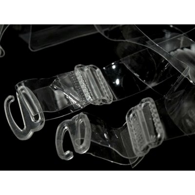 Ramínka silikonová šíře 15 mm s plastovým zapínáním - mm transparent – Hledejceny.cz