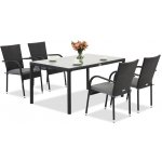 Garden Point Milan 4 technorattan set černý – Zboží Mobilmania
