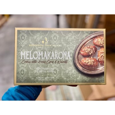 Biscotti Tsoungari Melomakarona řecké medové vánoční cukroví 400 g – Zboží Dáma