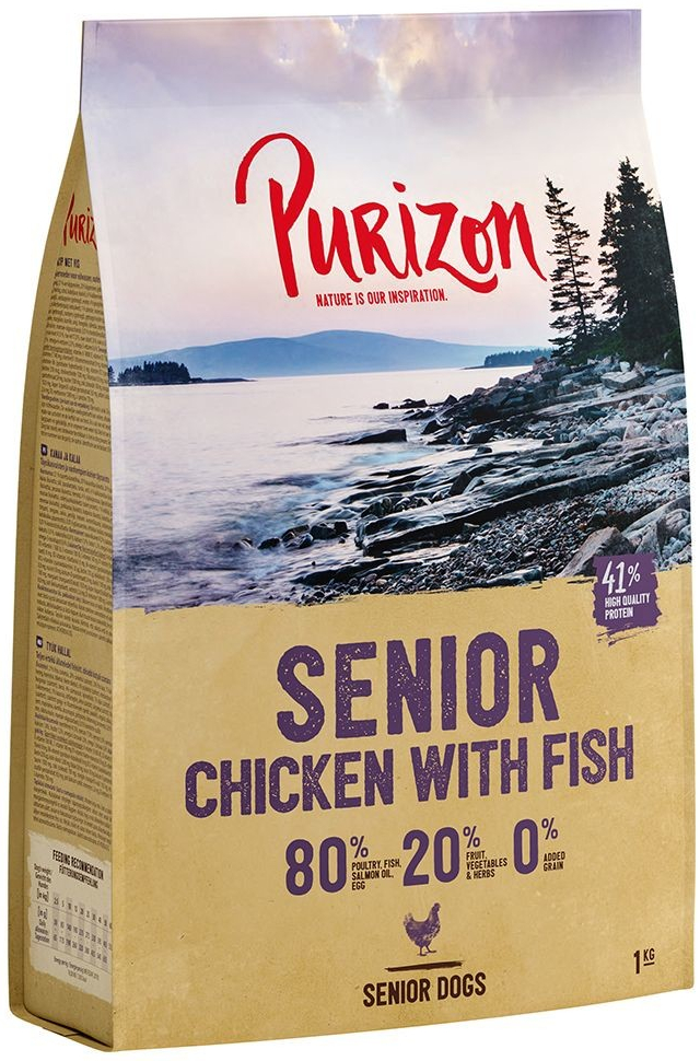 Purizon Senior kuře s rybou bez obilovin 2 x 12 kg